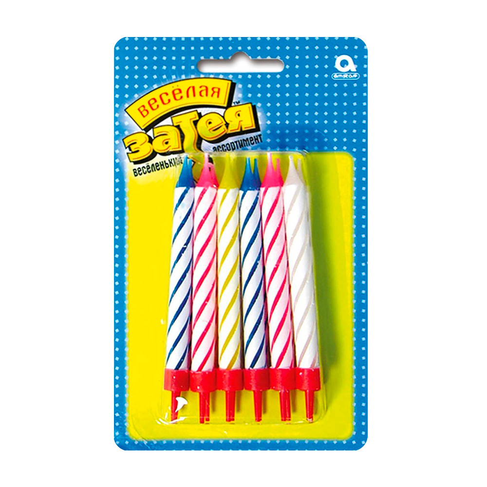 Изображение товара Свечи Веселая Затея для Торта 8,5см 12шт