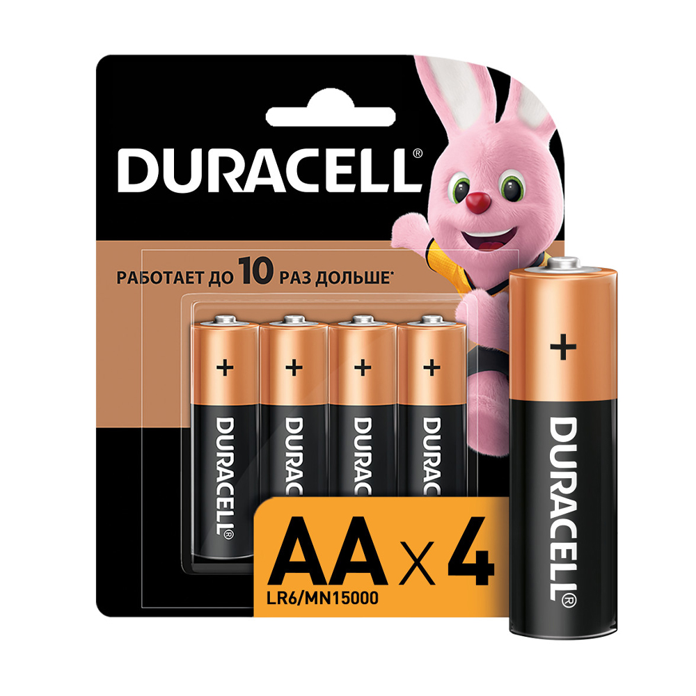 Купить батарейки duracell basic aa 4шт с доставкой на дом в магазине SPAR