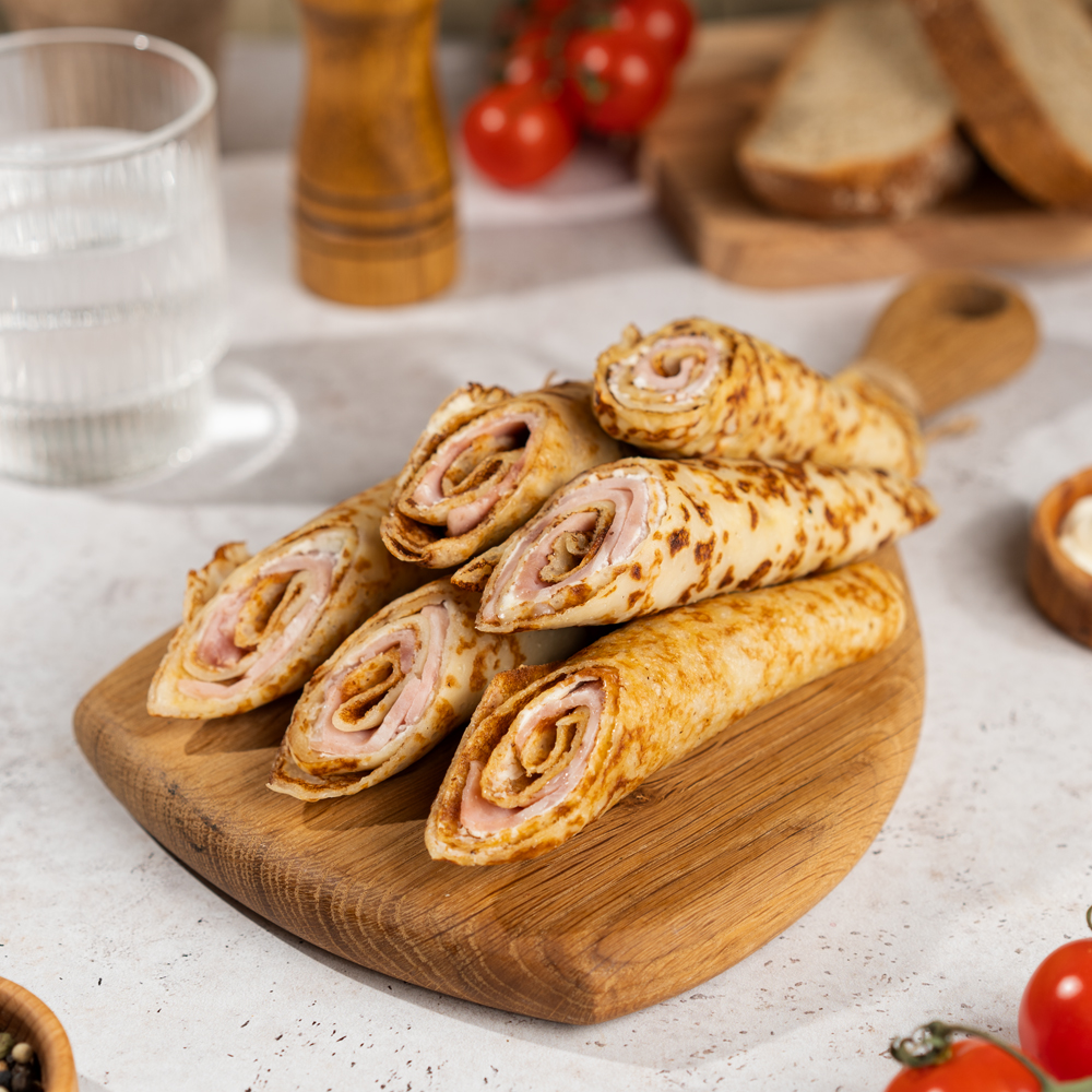 Изображение товара Блинчики с Ветчиной и Творожным Сыром