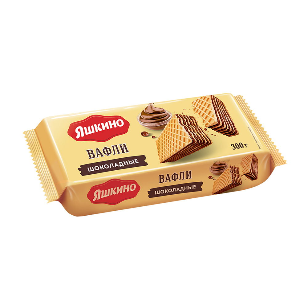 Изображение товара Вафли Яшкино Шоколадные 300г