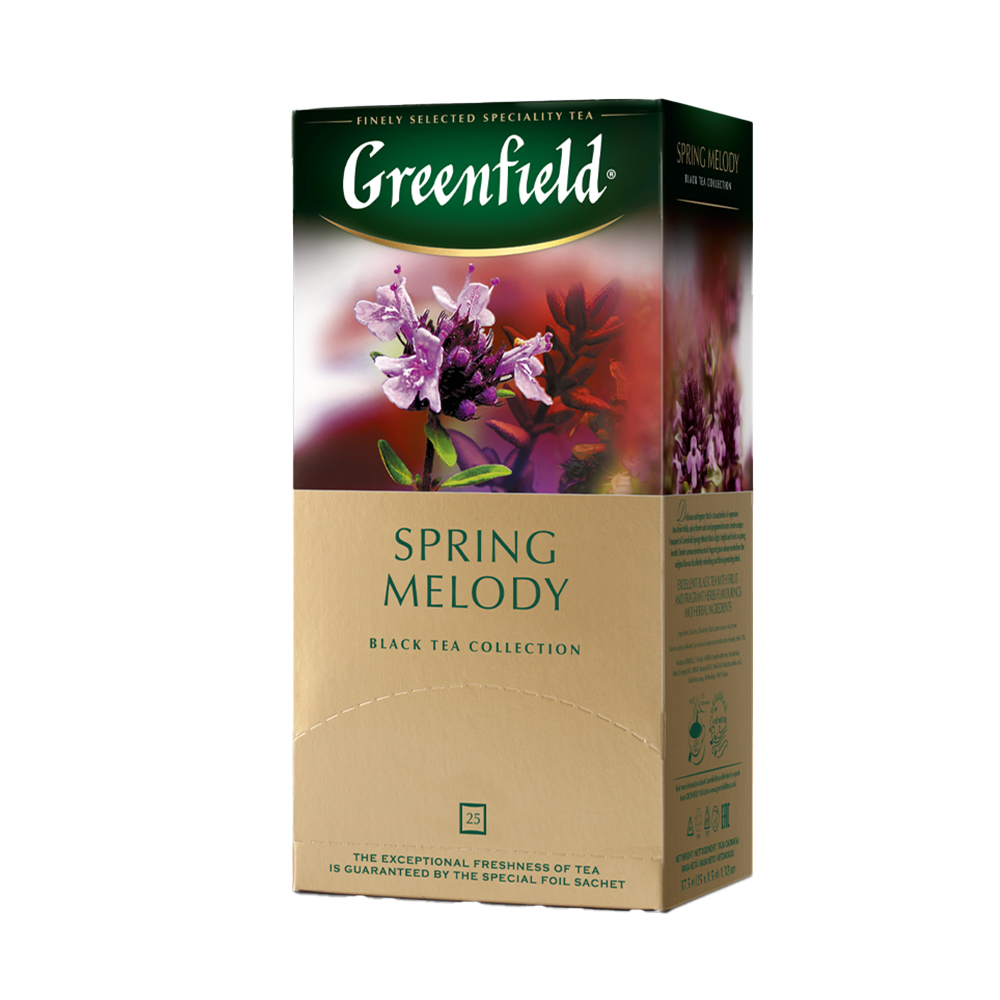 Купить чай черный greenfield spring melody 25 пакетиков с доставкой на ...
