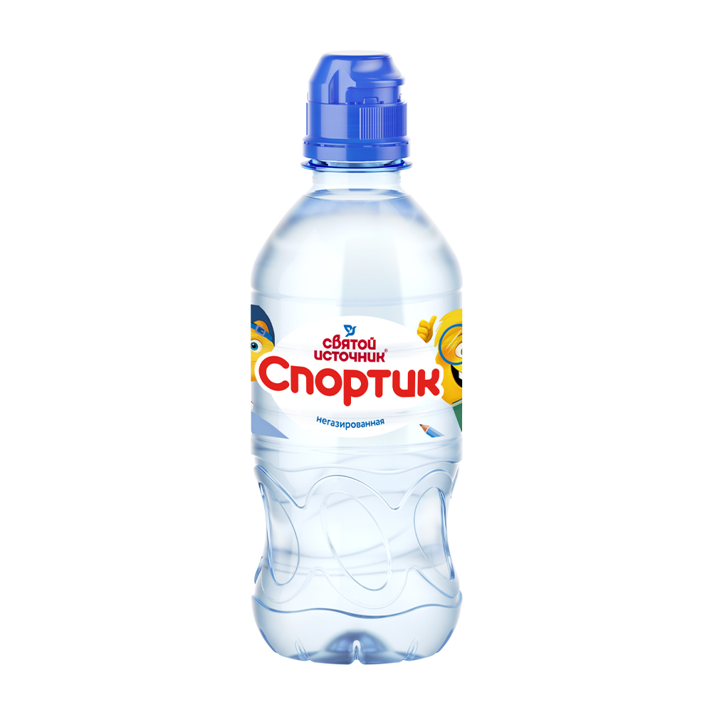Изображение товара Вода Питьевая Святой Источник Спортик Негазированная 0,33л