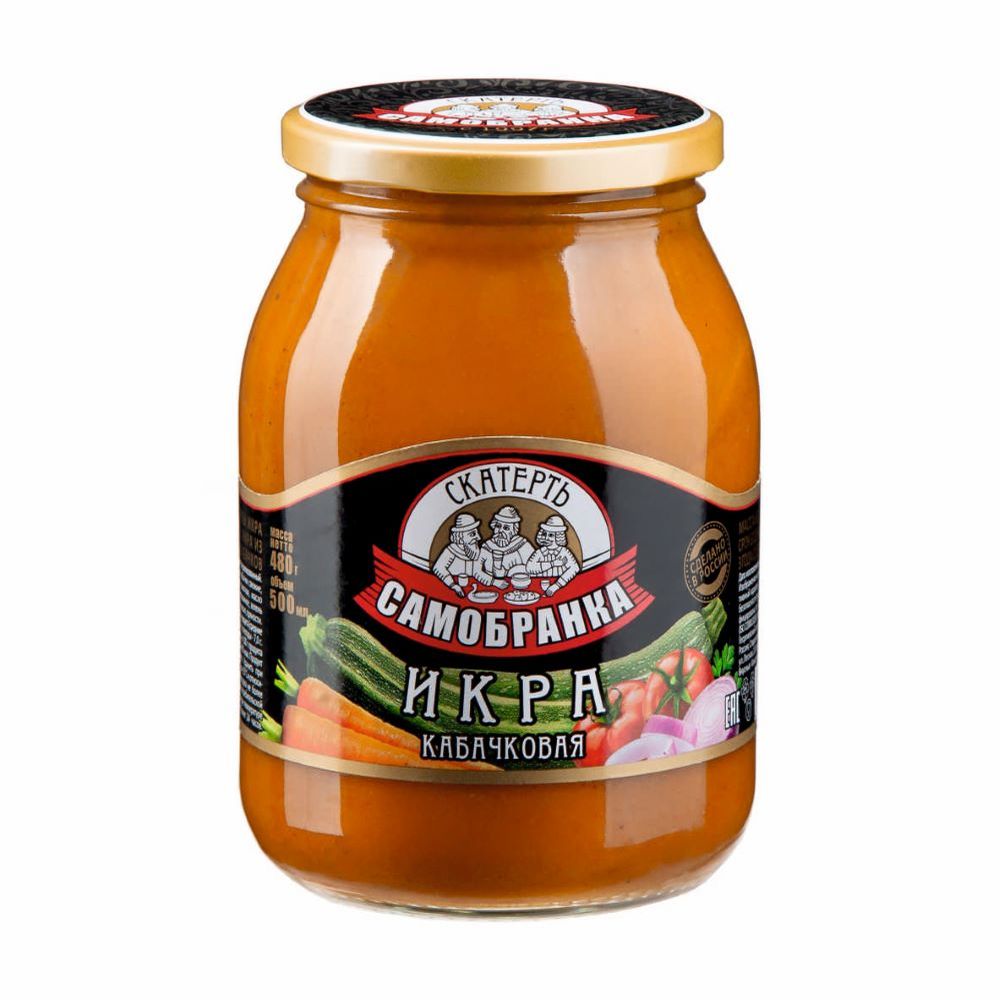Изображение товара Икра Кабачковая Скатерть Самобранка 500мл Стекло
