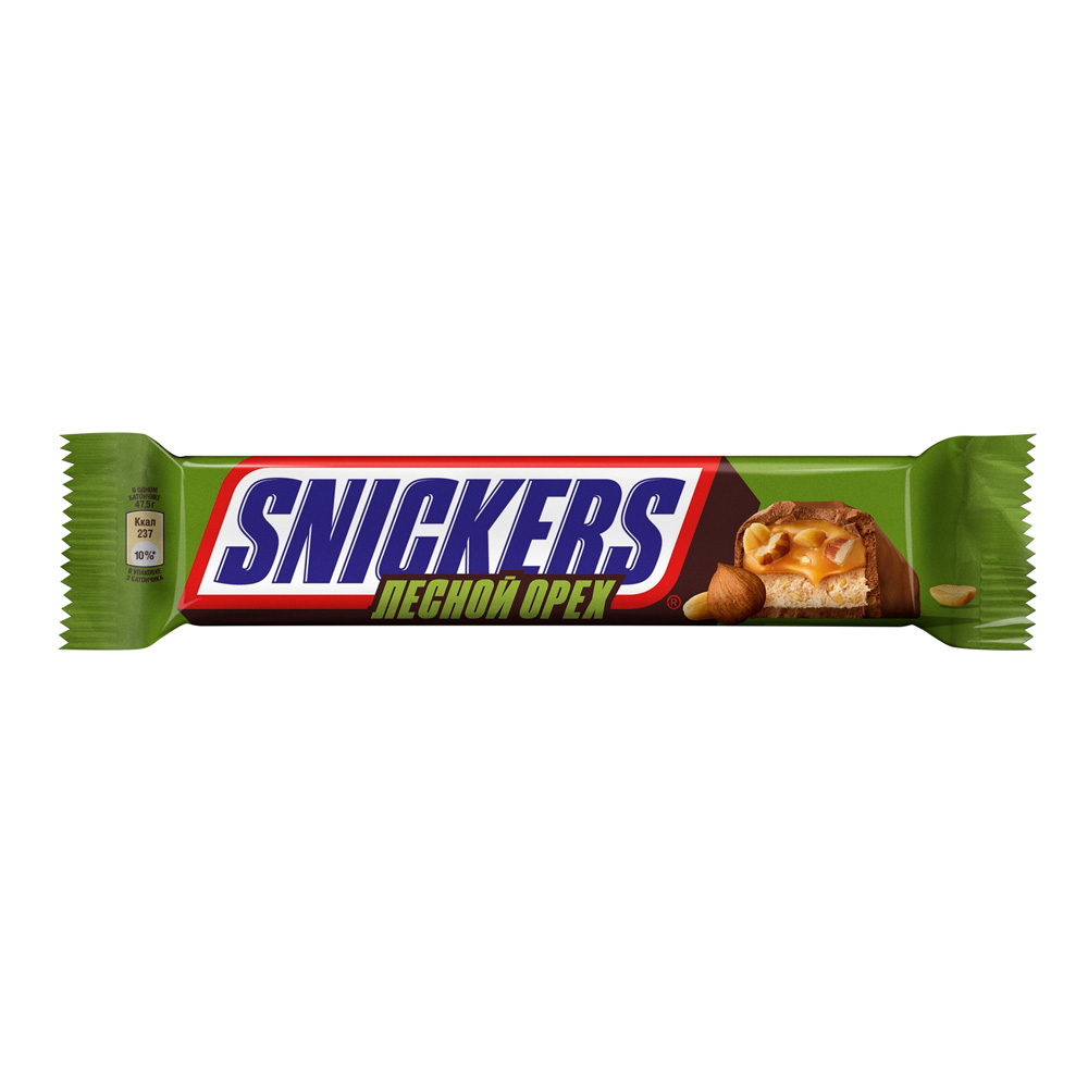 Купить шоколадный батончик snickers лесной орех 81г с доставкой на дом в  магазине SPAR