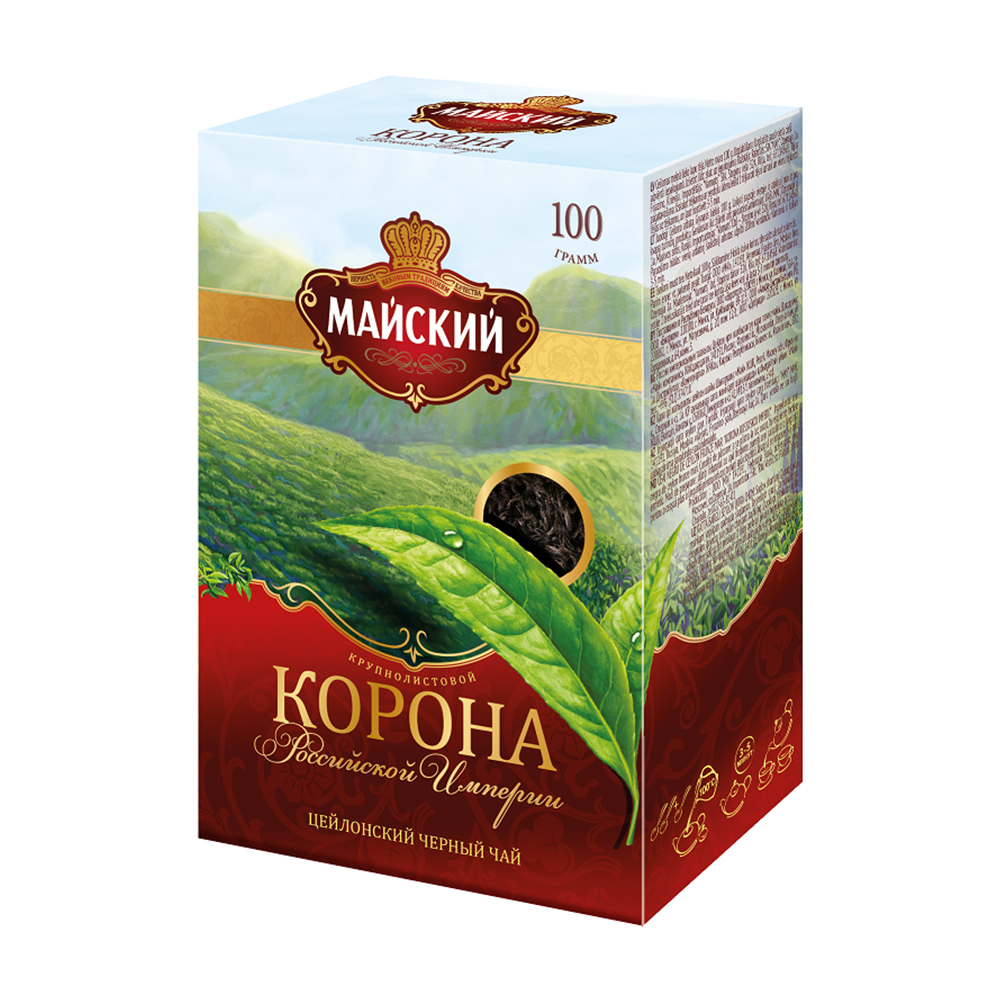 Изображение товара Чай Черный Майский Корона Российской Империи 100г