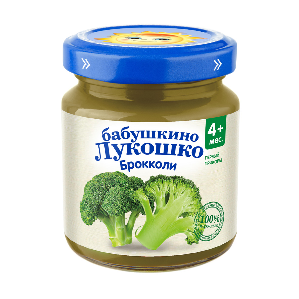 Купить пюре бабушкино лукошко брокколи 100г с доставкой на дом в ...