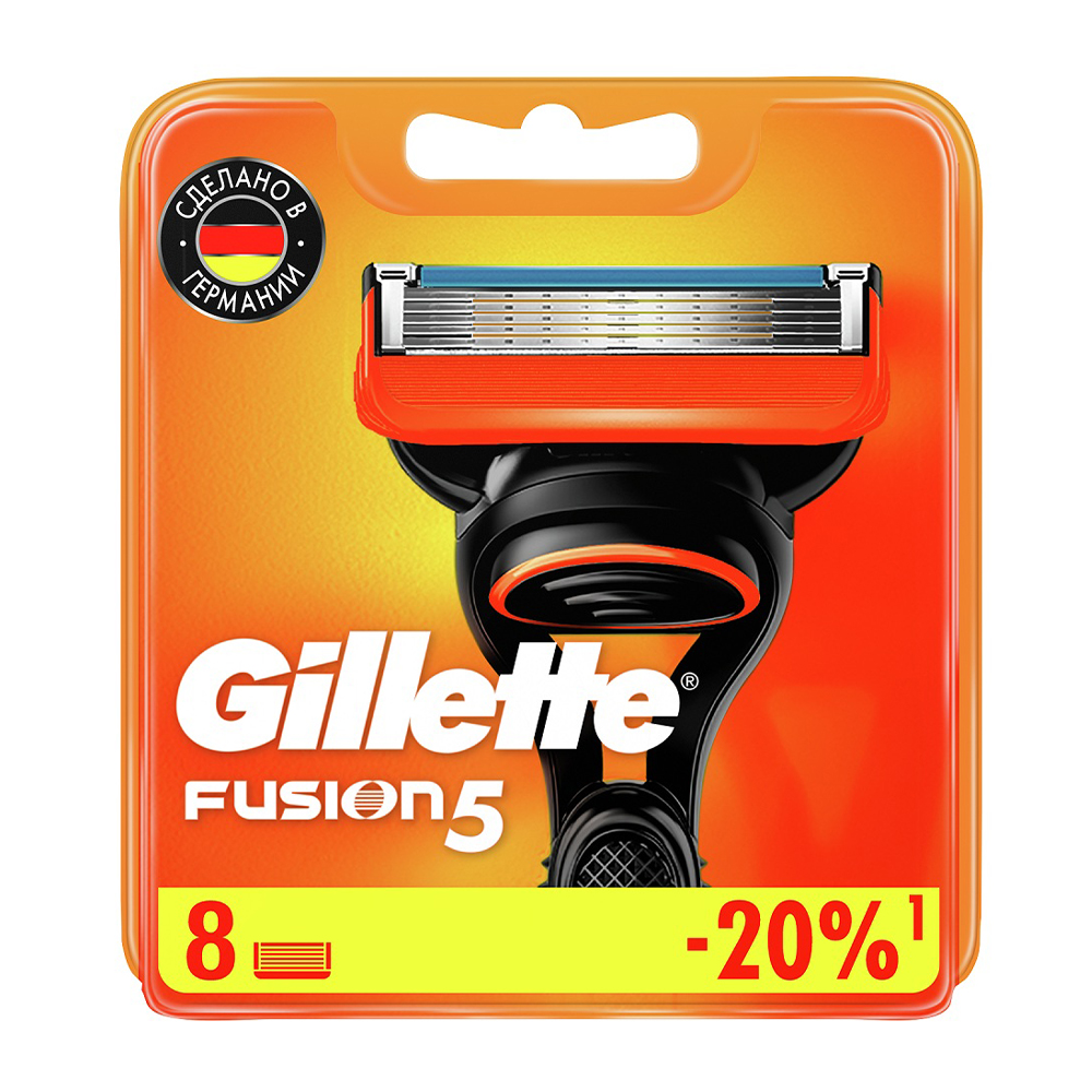Изображение товара Сменные Кассеты для Бритья Gillette Fusion 8шт