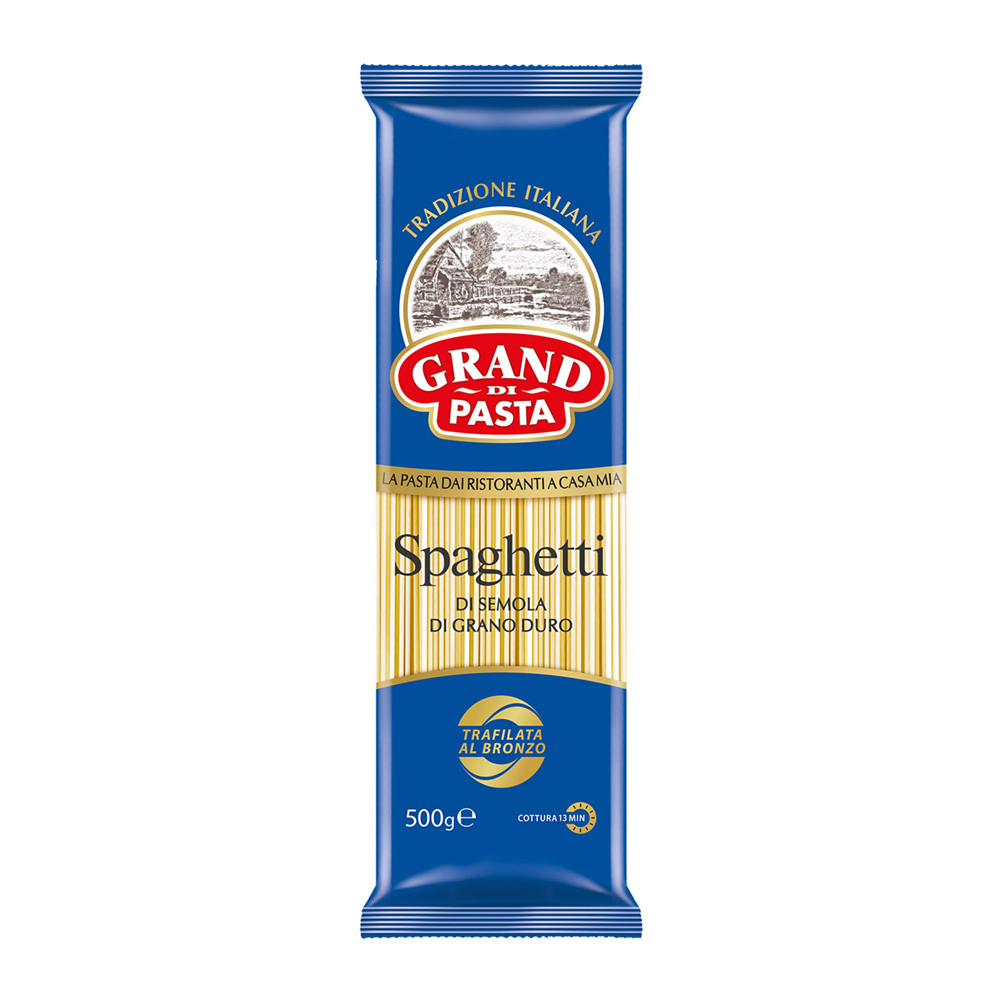 Изображение товара Спагетти Grand di Pasta 0.5 кг — идеальная основа пасты