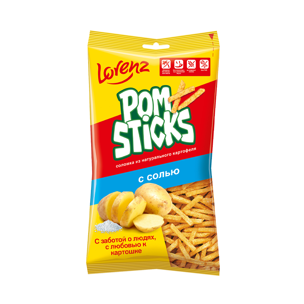 Купить соломка pomsticks картофельная с солью 100г с доставкой на дом в ...