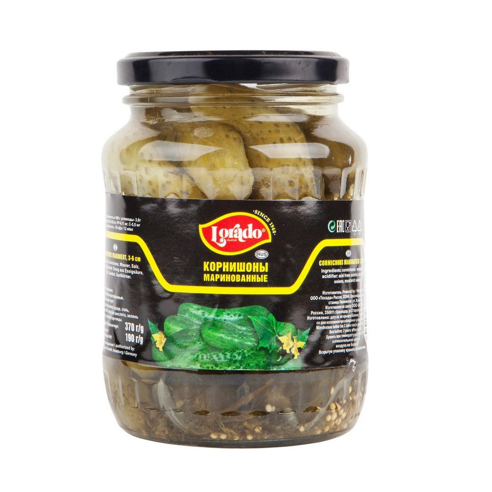 Изображение товара Lorado корнишоны маринованные 370 мл