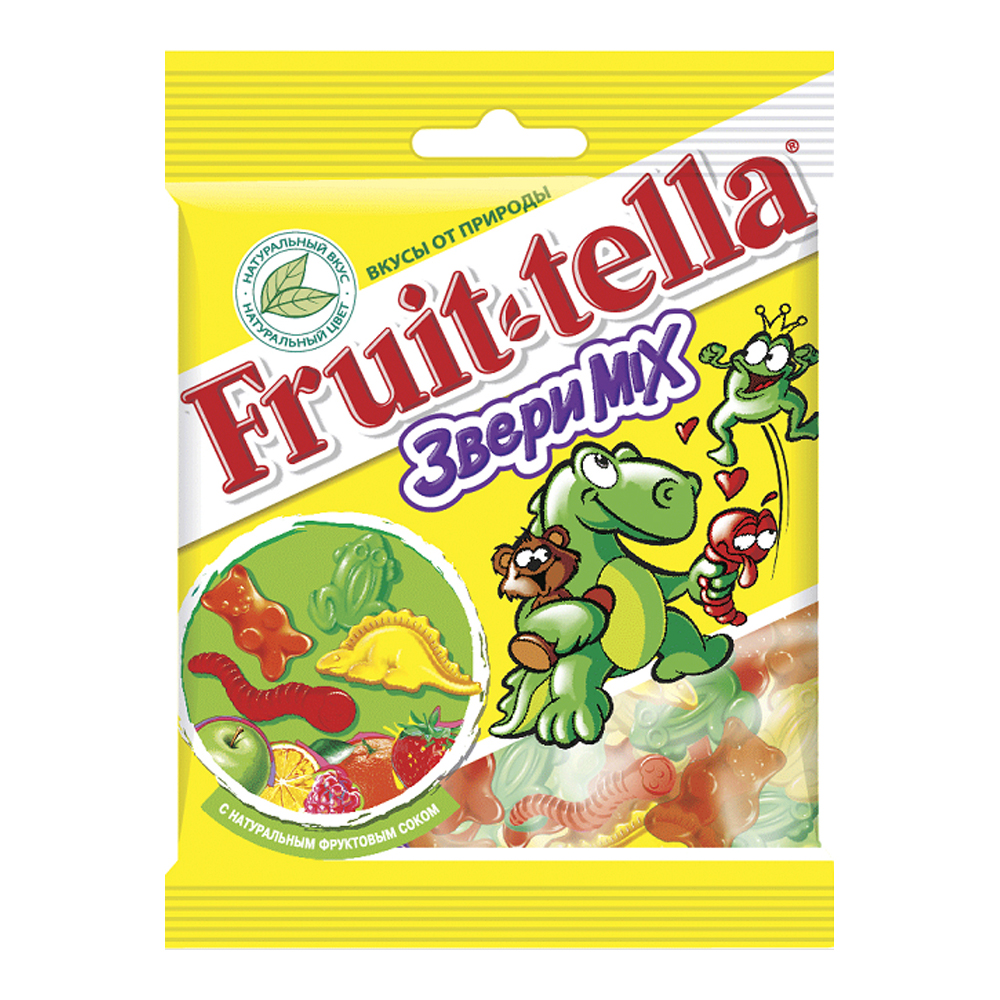 Купить жевательный мармелад fruit-tella звери микс 70г с доставкой на ...