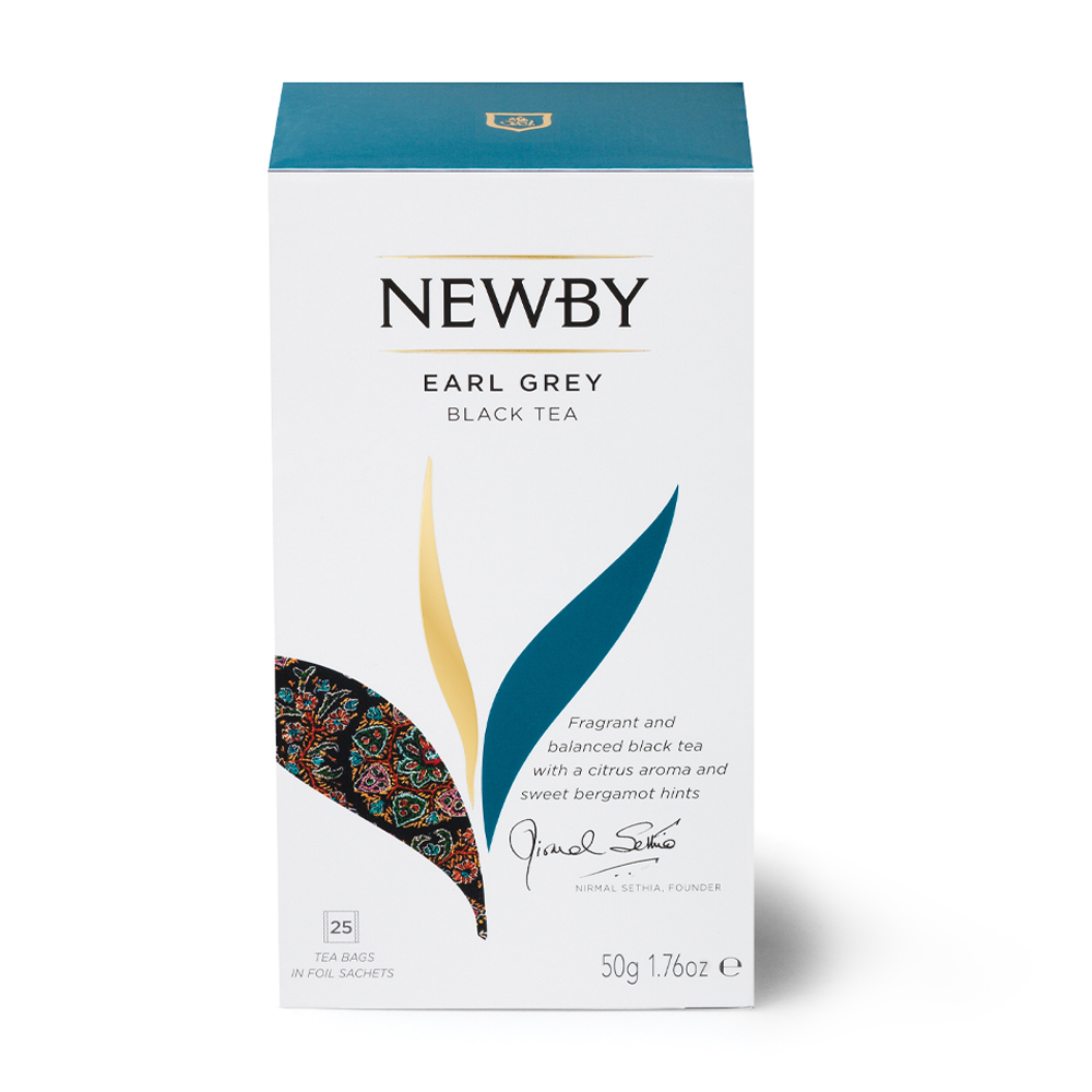 Изображение товара Чай Черный Newby Earl Grey 25 Пакетиков