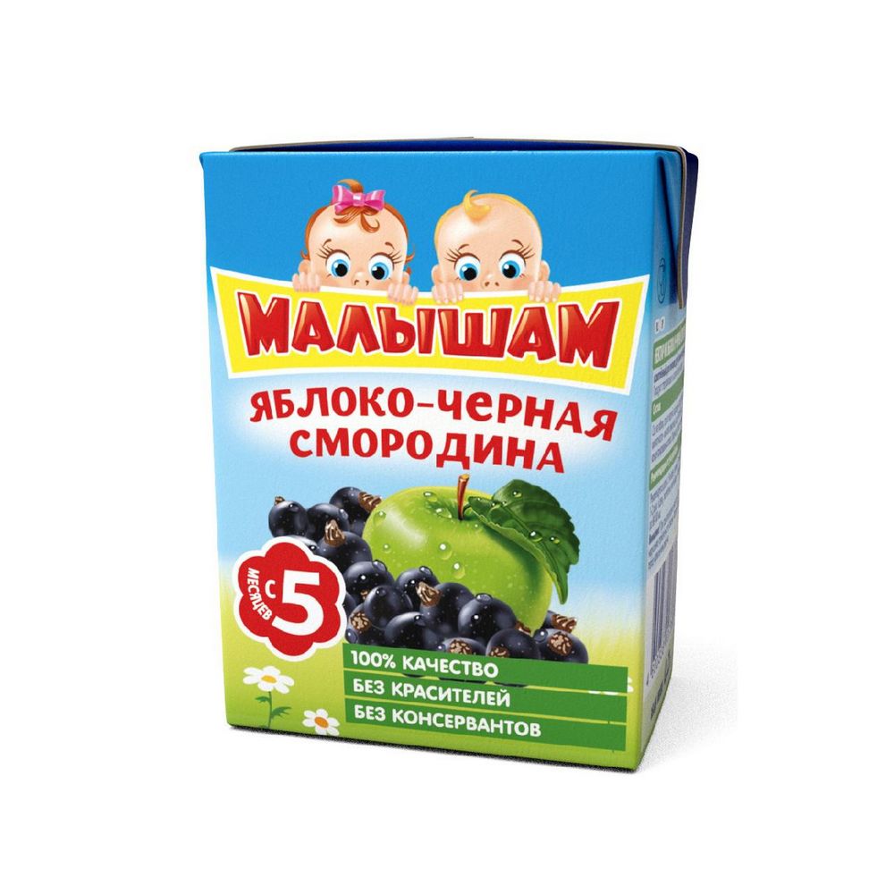 Купить сок фрутоняня малышам яблоко черная смородина 200мл с доставкой на  дом в магазине SPAR