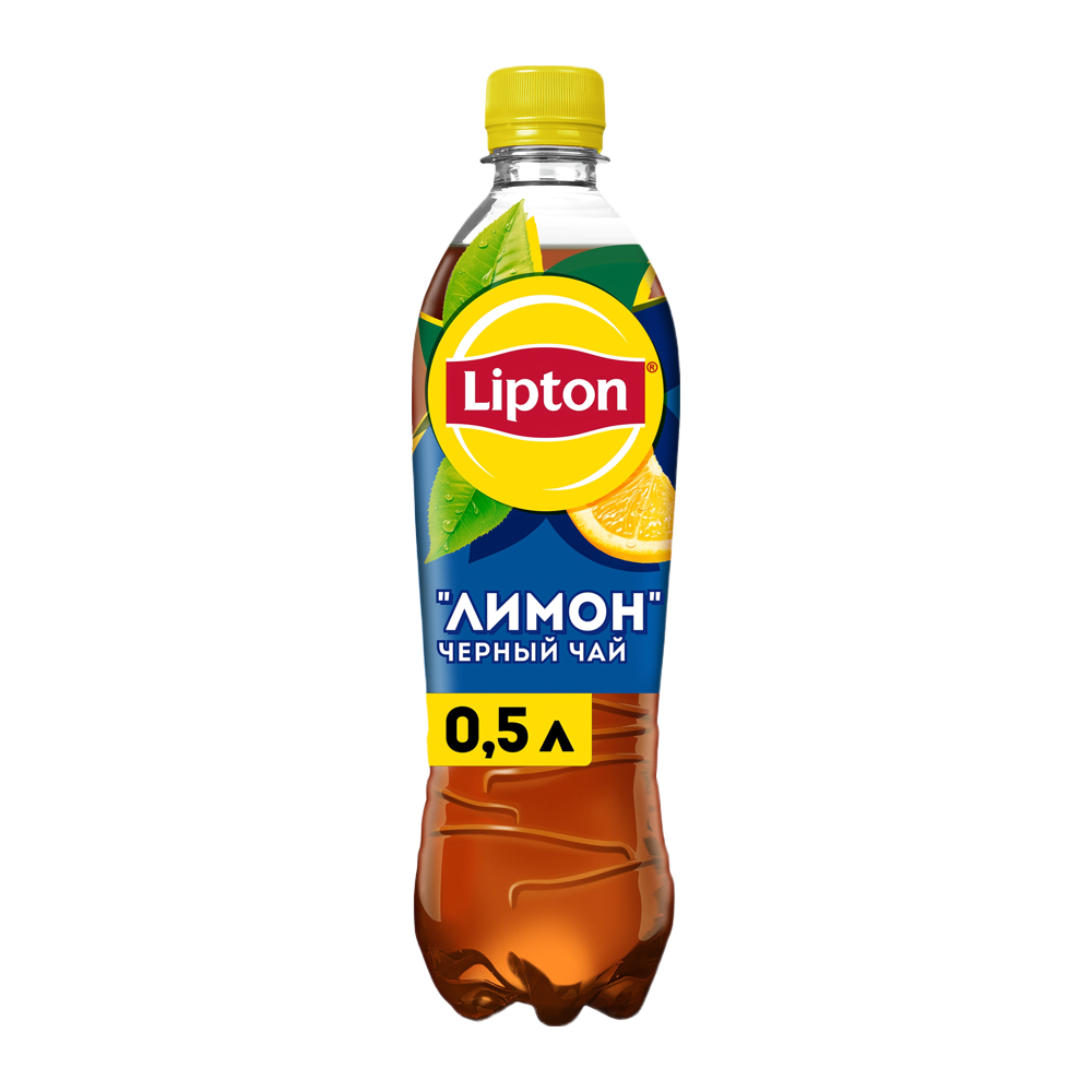Изображение товара Чай Холодный Lipton Черный Лимон 0,5л пэт