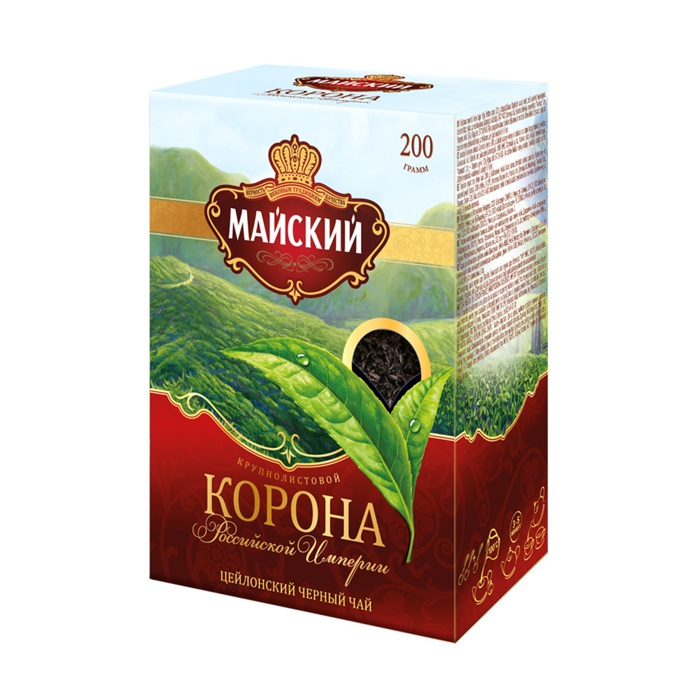 Изображение товара Чай Черный Майский Корона Российской Империи 200г