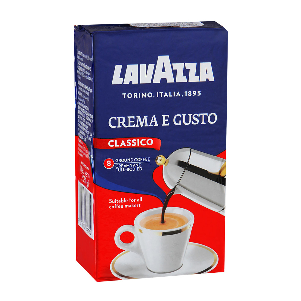 Купить кофе молотый lavazza crema e gusto 250г с доставкой на дом в ...