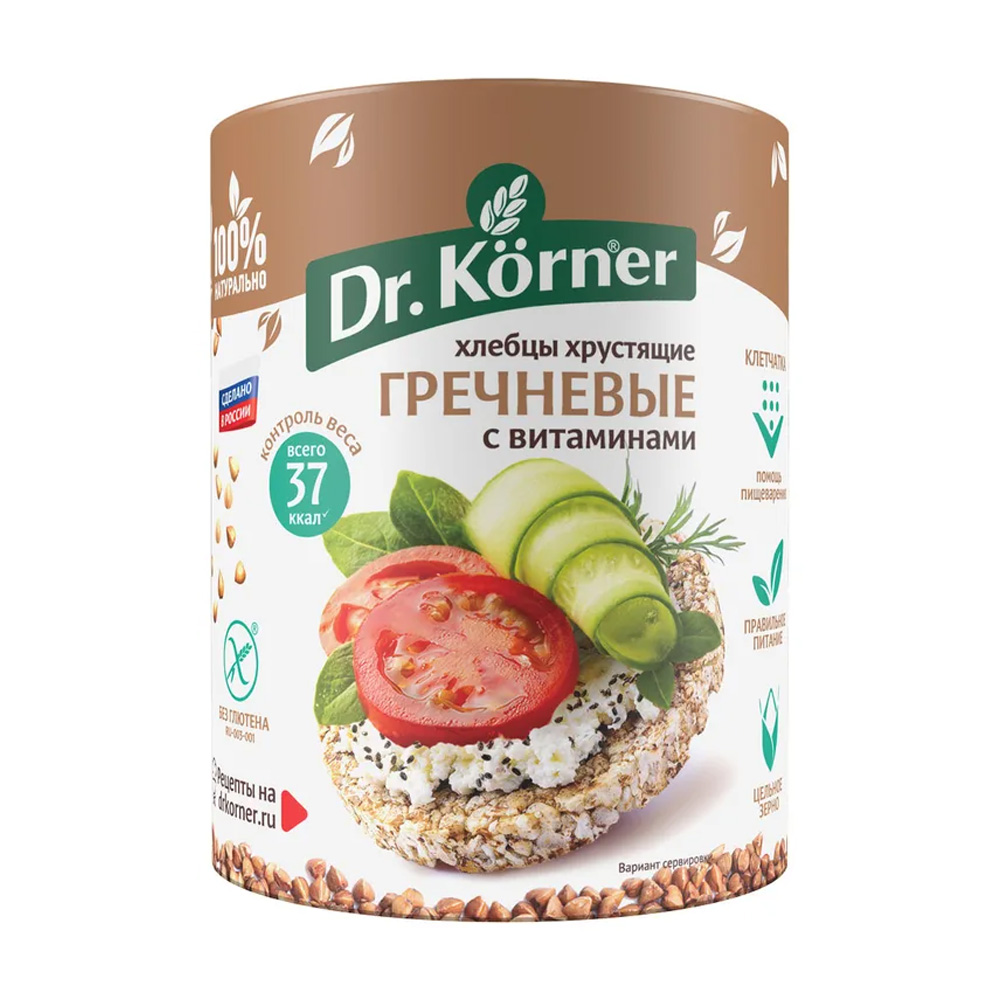 Изображение товара Dr.Korner Хрустящие Гречневые с Витаминами 100 г