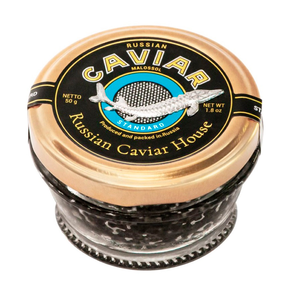 Изображение товара Икра Осетровая Зернистая Стандарт 50г Стекло