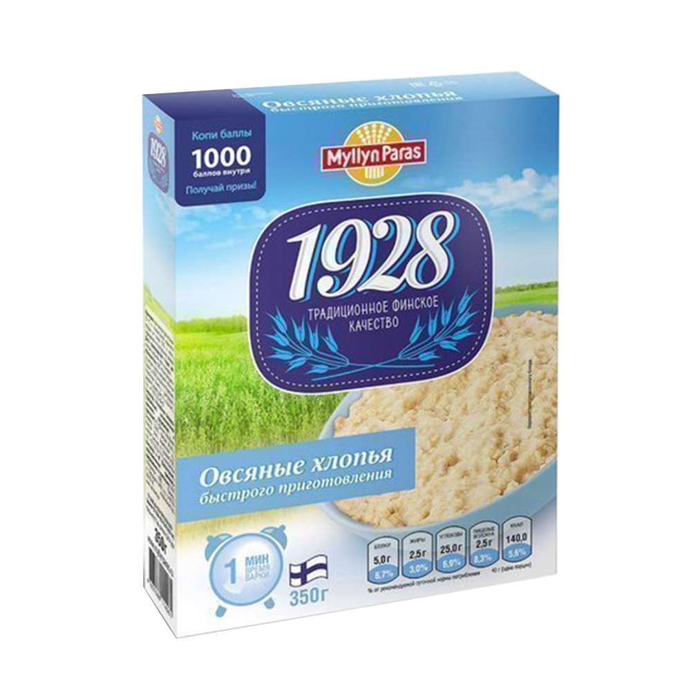 Изображение товара Хлопья Овсяные Myllyn Paras Быстрого Приготовления 500г