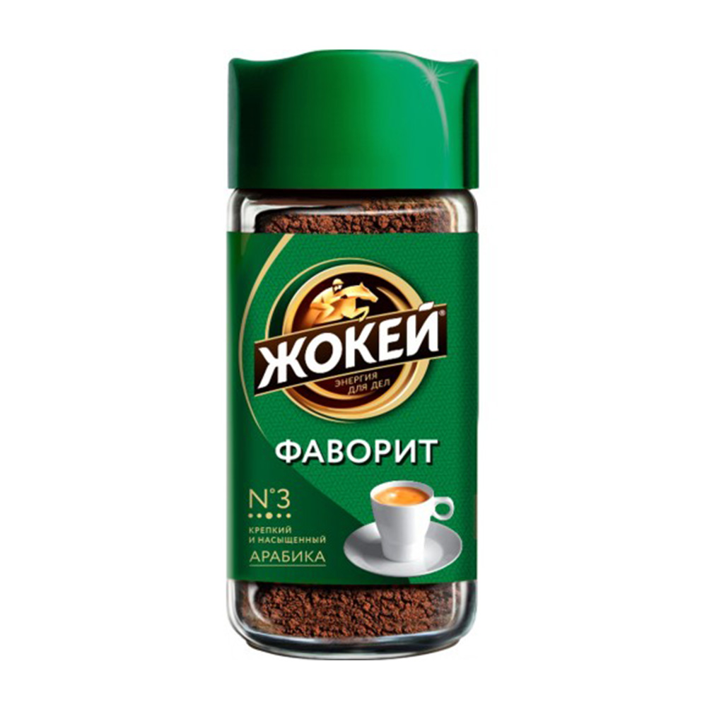 Изображение товара Кофе Растворимый Жокей Фаворит 95г Стекло