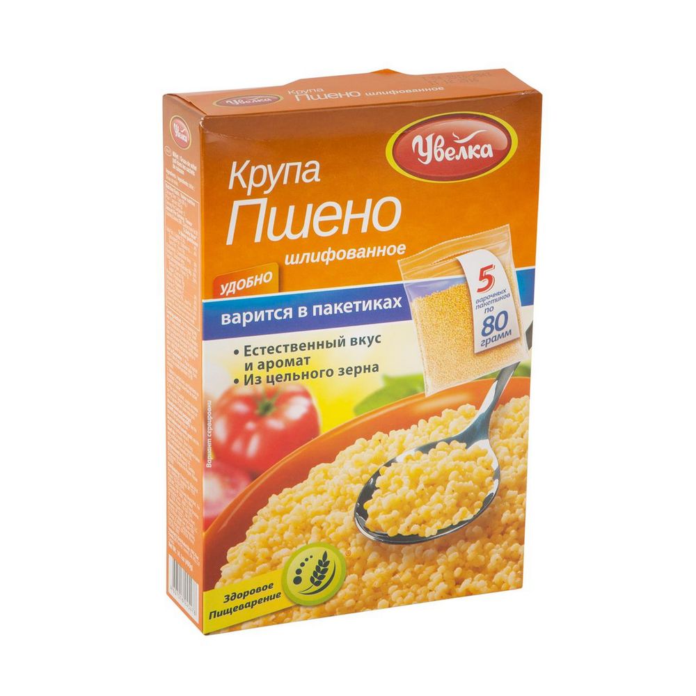 Изображение товара Пшено Увелка Шлифованное 5*80г
