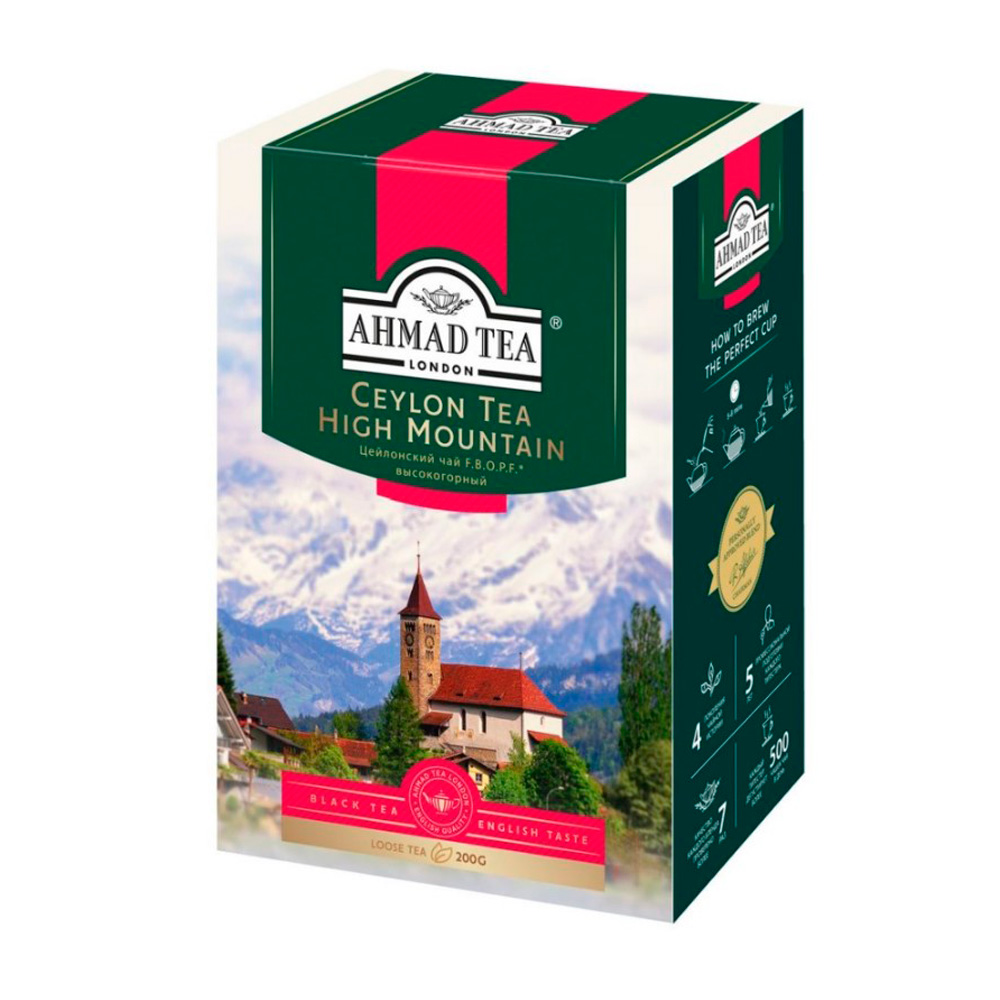 Изображение товара Чай Черный Ahmad Tea Ceylon Tea High Mountain Листовой 200г