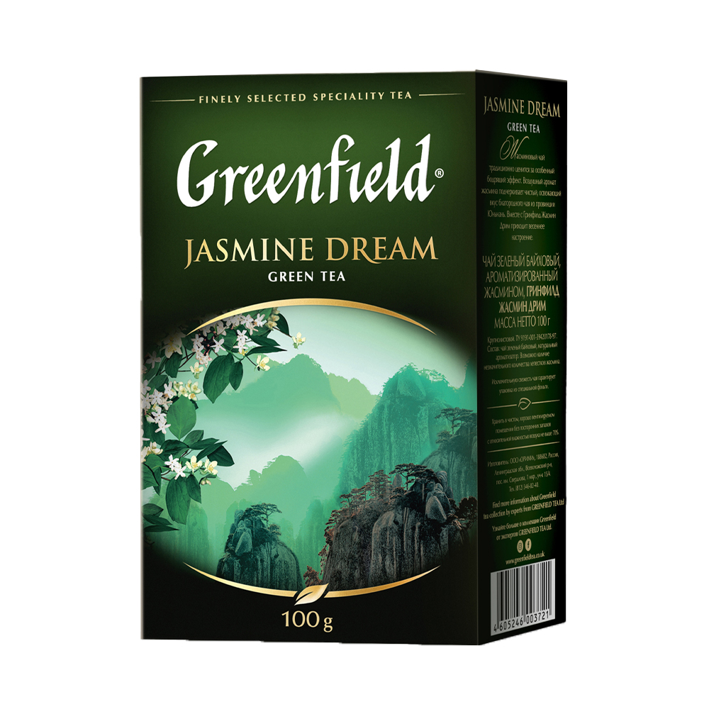 Купить чай зеленый greenfield jasmine dream 100г с доставкой на дом в ...