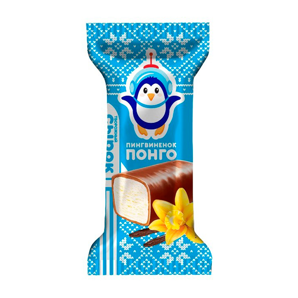 Изображение товара Сырок Творожный Понго Ваниль 23% 40г