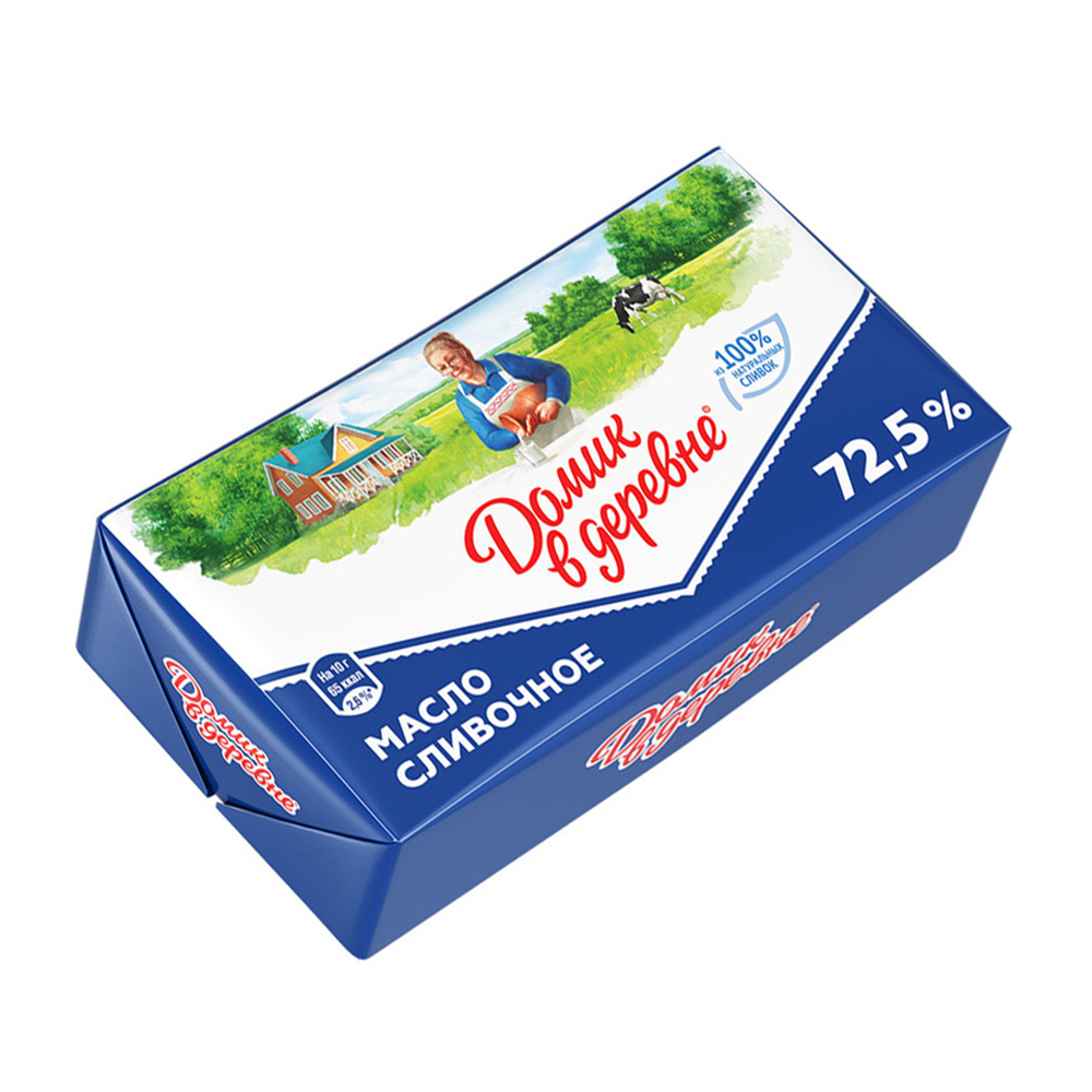 Изображение товара Масло Домик в деревне 72,5% 0,18 кг