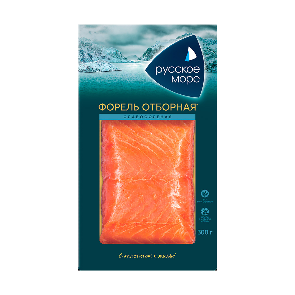 Изображение товара Слабосоленая форель Русское Море 300 г