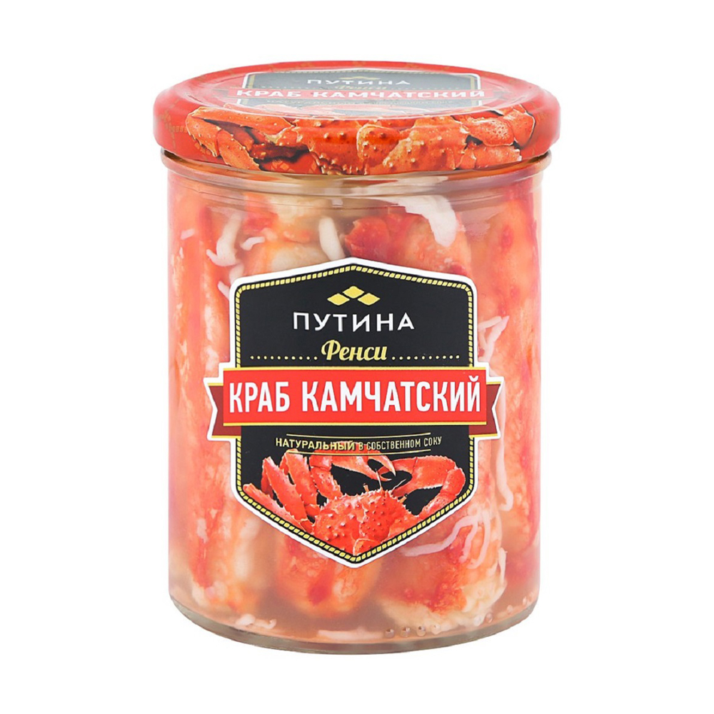 Купить краб камчатский натуральный в собственном соку 410г стекло с ...