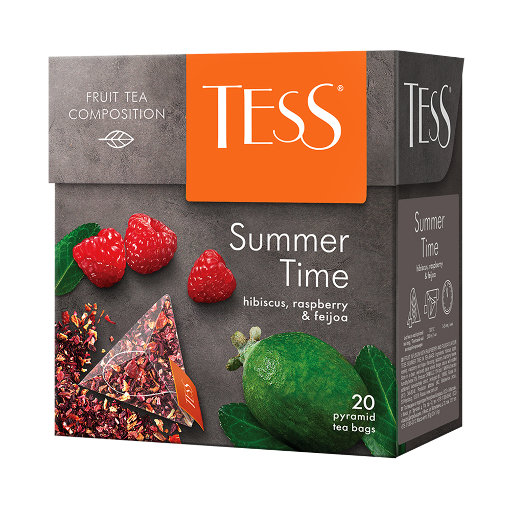 Купить чай травяной tess summer time 20 пирамидок с доставкой на дом в ...