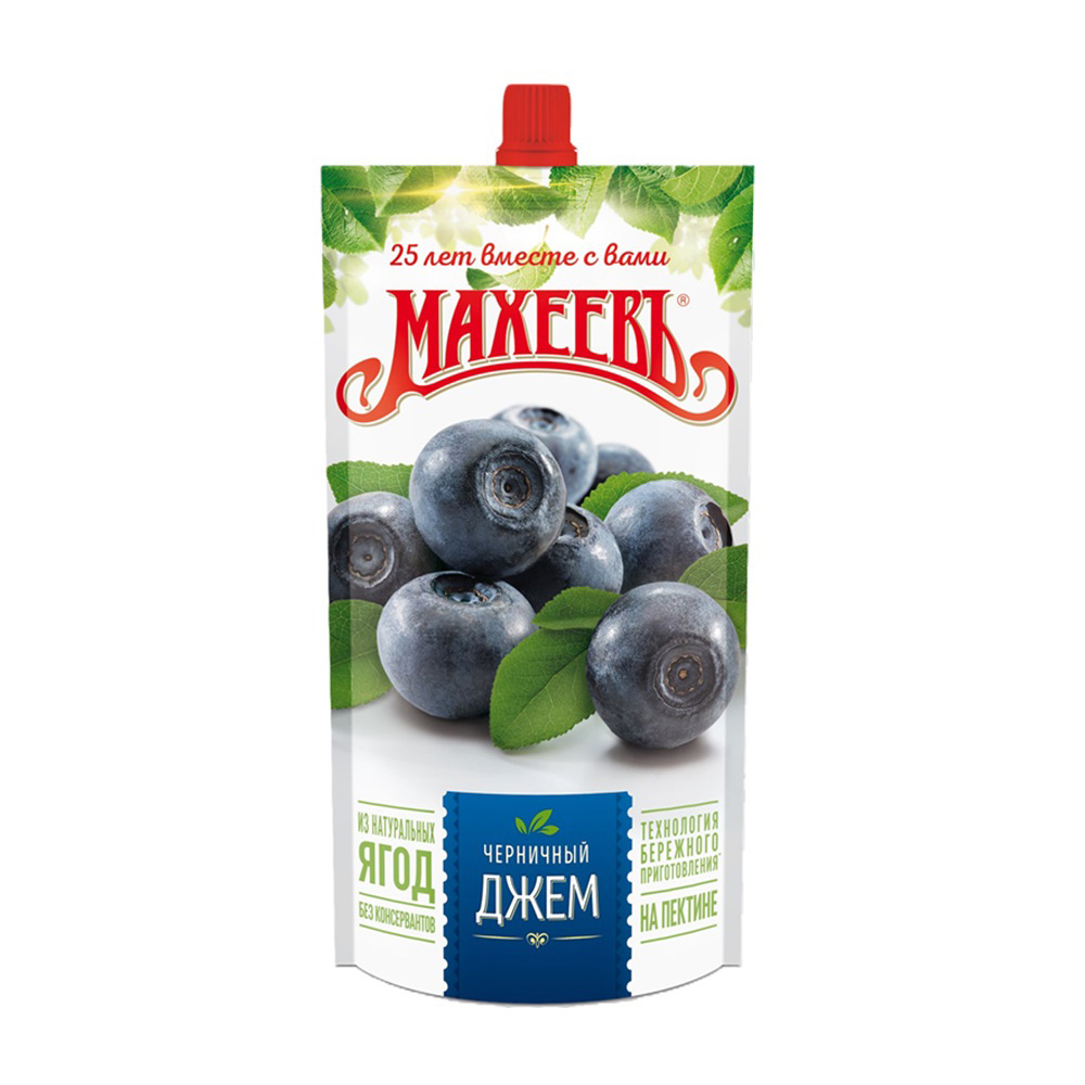 Изображение товара Джем Махеевъ Черничный 300г дой-пак