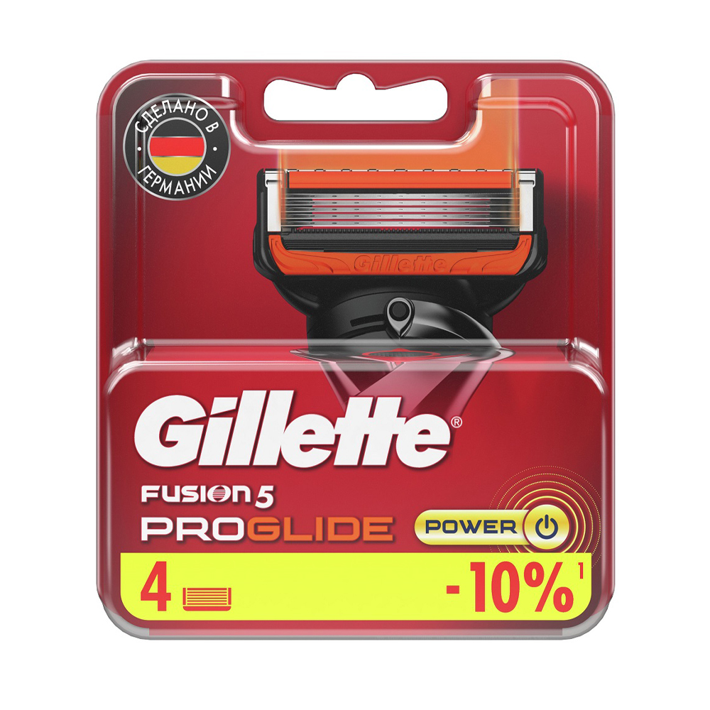 Изображение товара Gillette ProGlide Power сменные кассеты, 4 шт
