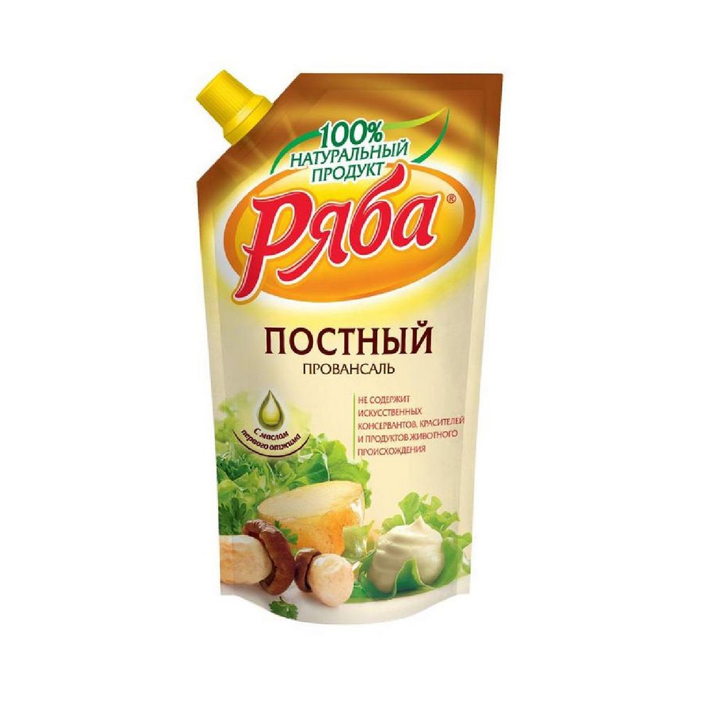 Изображение товара Соус Майонезный Ряба Провансаль Постный 50% 372г дой-пак