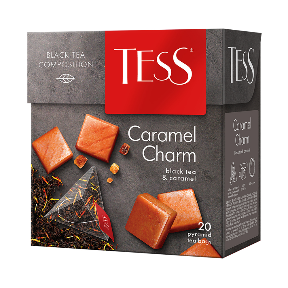 Изображение товара Чай Черный Tess Caramel Charm 20 Пирамидок