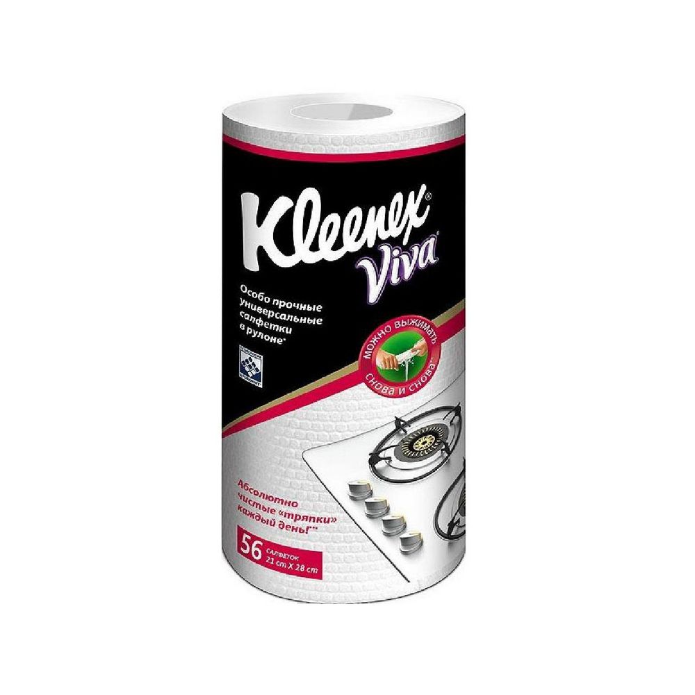Изображение товара Салфетки Kleenex Viva Универсальные в Рулоне 56шт