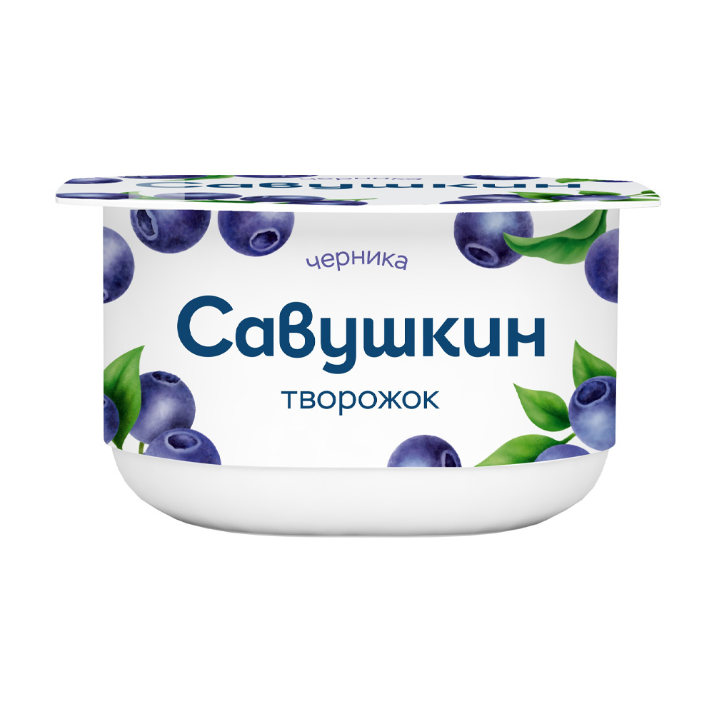 Изображение товара Творожок Савушкин Черника 3,5% 120г