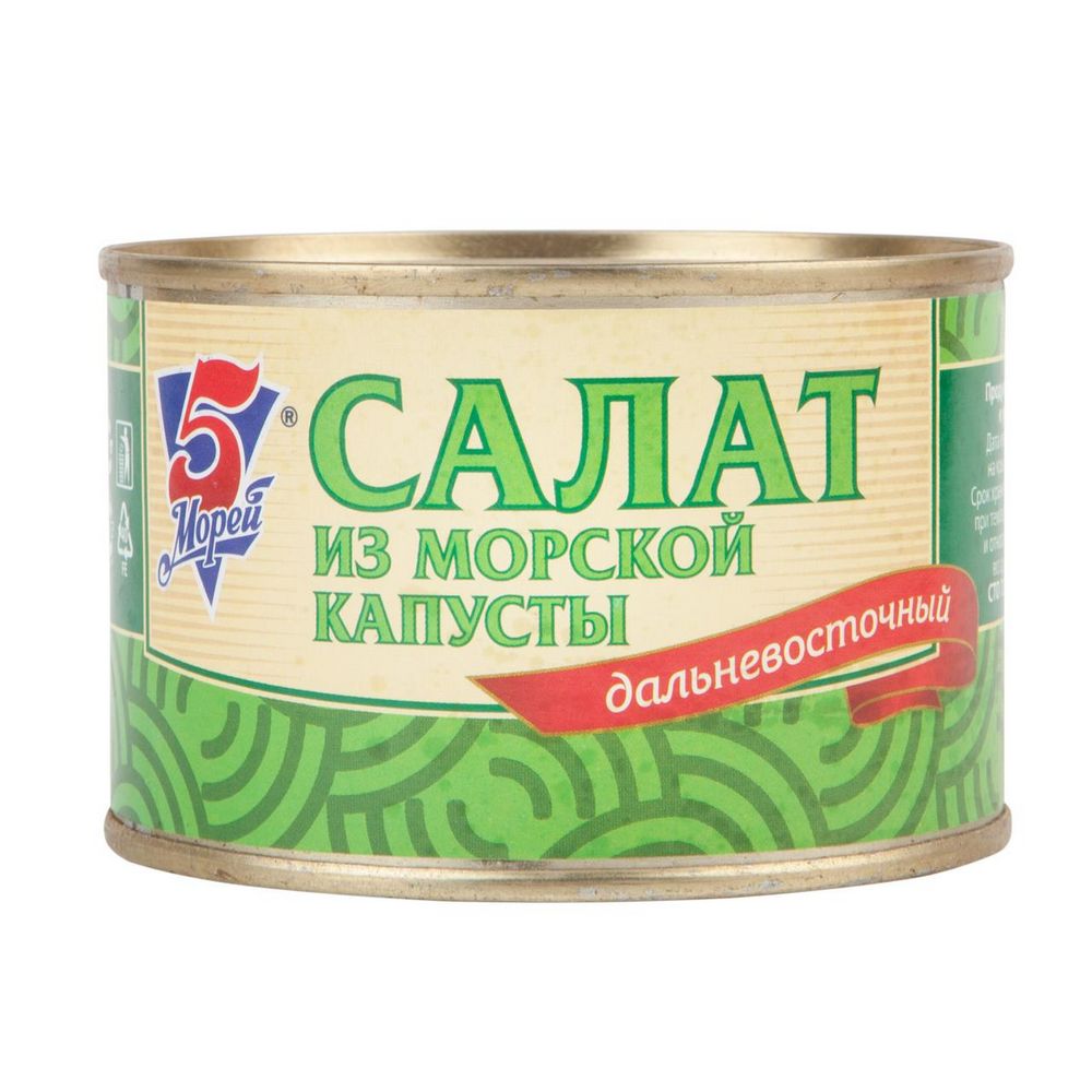 Изображение товара Салат из Морской Капусты 5 Морей 220г