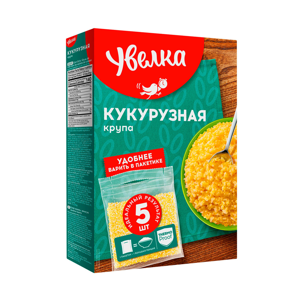 Изображение товара Крупа Кукурузная Увелка 5*80г