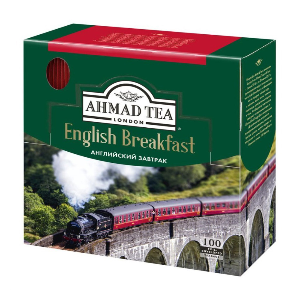 Изображение товара Чай Черный Ahmad Tea English Breakfast 100 Пакетиков