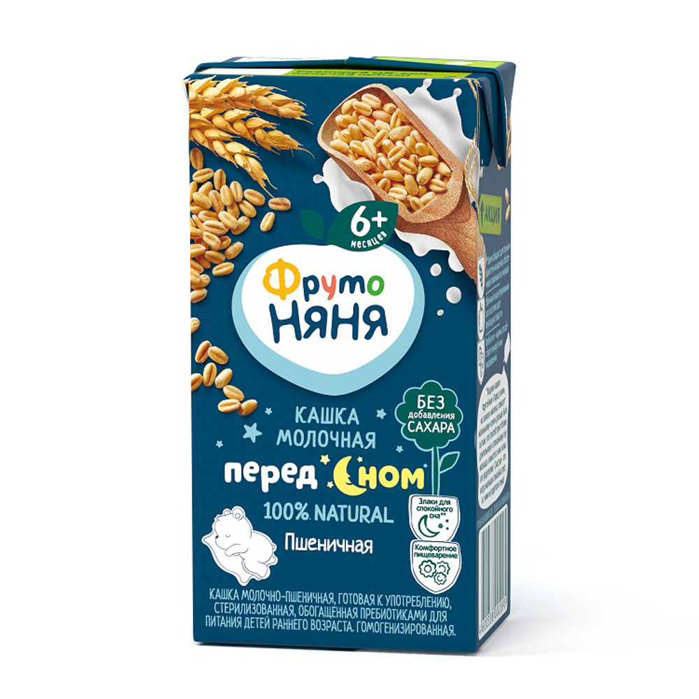 Изображение товара Кашка ФрутоНяня Молочная Пшеничная 200мл