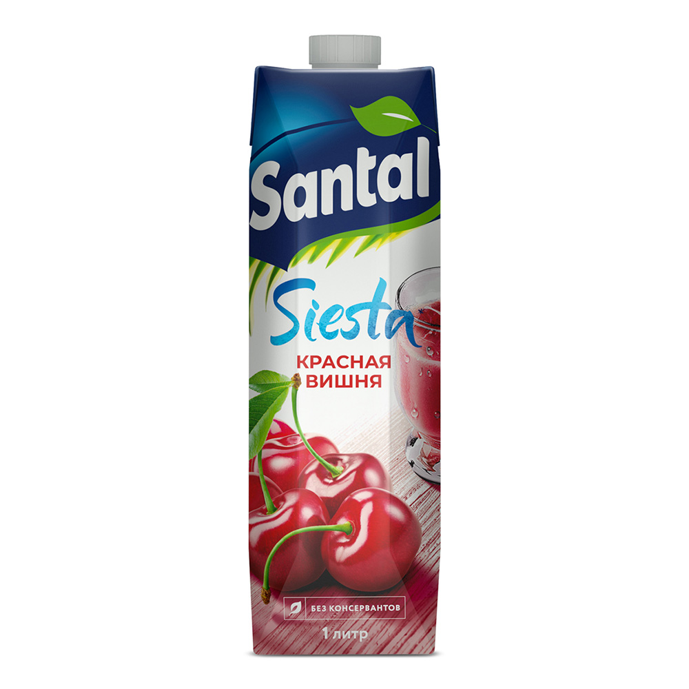 Изображение товара Нектар Santal Красная Вишня 1л