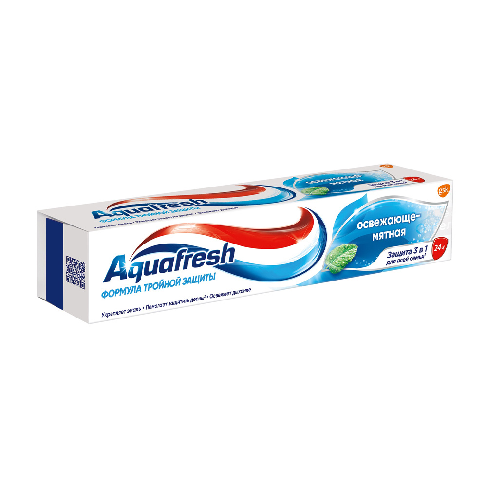 Купить зубная паста aquafresh освежающе-мятная 100мл с доставкой на дом ...