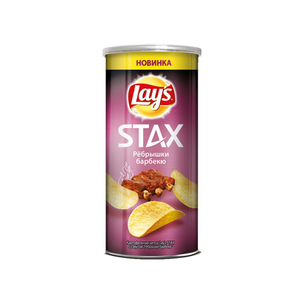 Купить чипсы lays стакс ребрышки барбекю 110г с доставкой на дом в ...