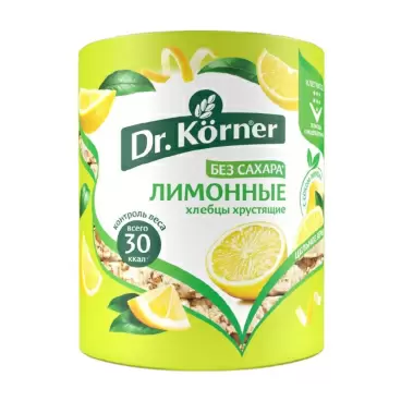 Изображение товара Хлебцы Dr.Korner Хрустящие Лимонные 100г