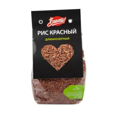 Изображение товара Рис Bravolli Длиннозерный Красный 350г