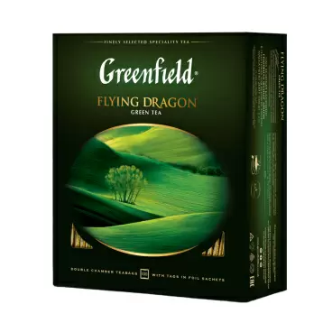 Изображение товара Чай Зеленый Greenfield Flying Dragon 100 Пакетиков