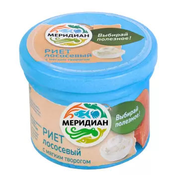 Изображение товара Риет Меридиан из Лосося с Творогом 100г