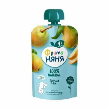 Изображение товара Пюре ФрутоНяня Груша 90г дой-пак